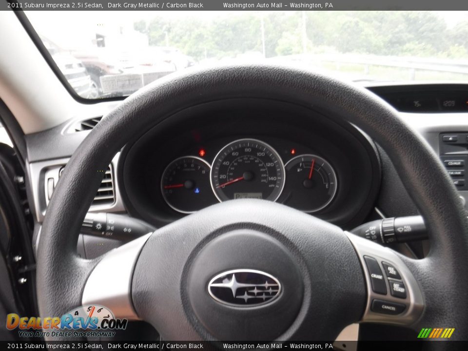 2011 Subaru Impreza 2.5i Sedan Dark Gray Metallic / Carbon Black Photo #15