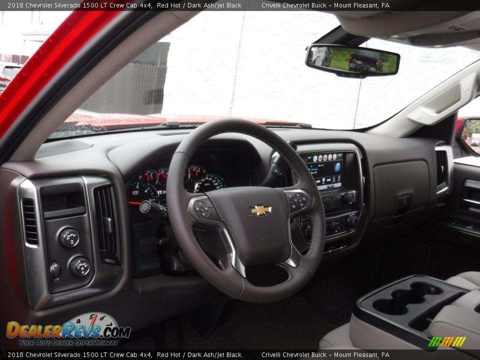 2018 Chevrolet Silverado 1500 LT Crew Cab 4x4 Red Hot / Dark Ash/Jet Black Photo #17