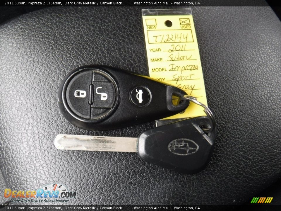 2011 Subaru Impreza 2.5i Sedan Dark Gray Metallic / Carbon Black Photo #18