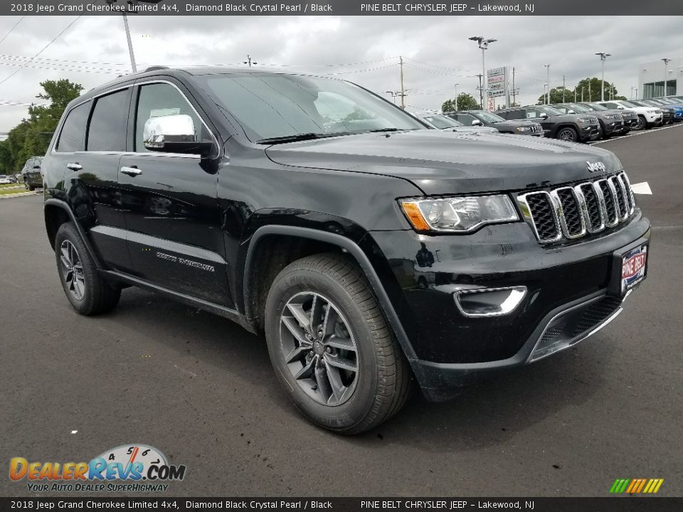 2018 Jeep Grand Cherokee Limited 4x4 Diamond Black Crystal Pearl / Black Photo #1