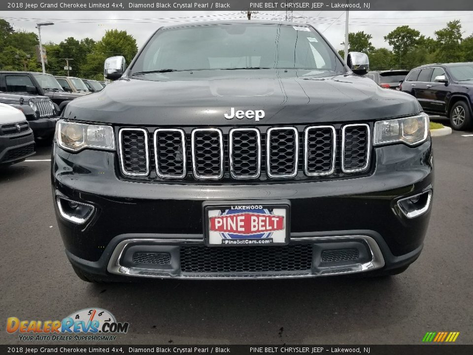 2018 Jeep Grand Cherokee Limited 4x4 Diamond Black Crystal Pearl / Black Photo #2