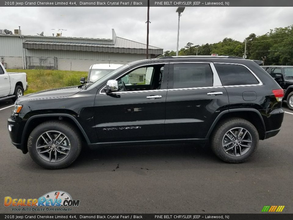2018 Jeep Grand Cherokee Limited 4x4 Diamond Black Crystal Pearl / Black Photo #3