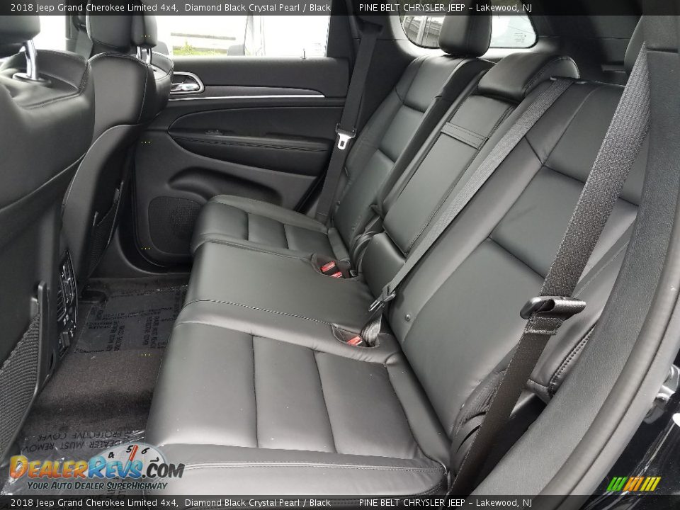 2018 Jeep Grand Cherokee Limited 4x4 Diamond Black Crystal Pearl / Black Photo #6