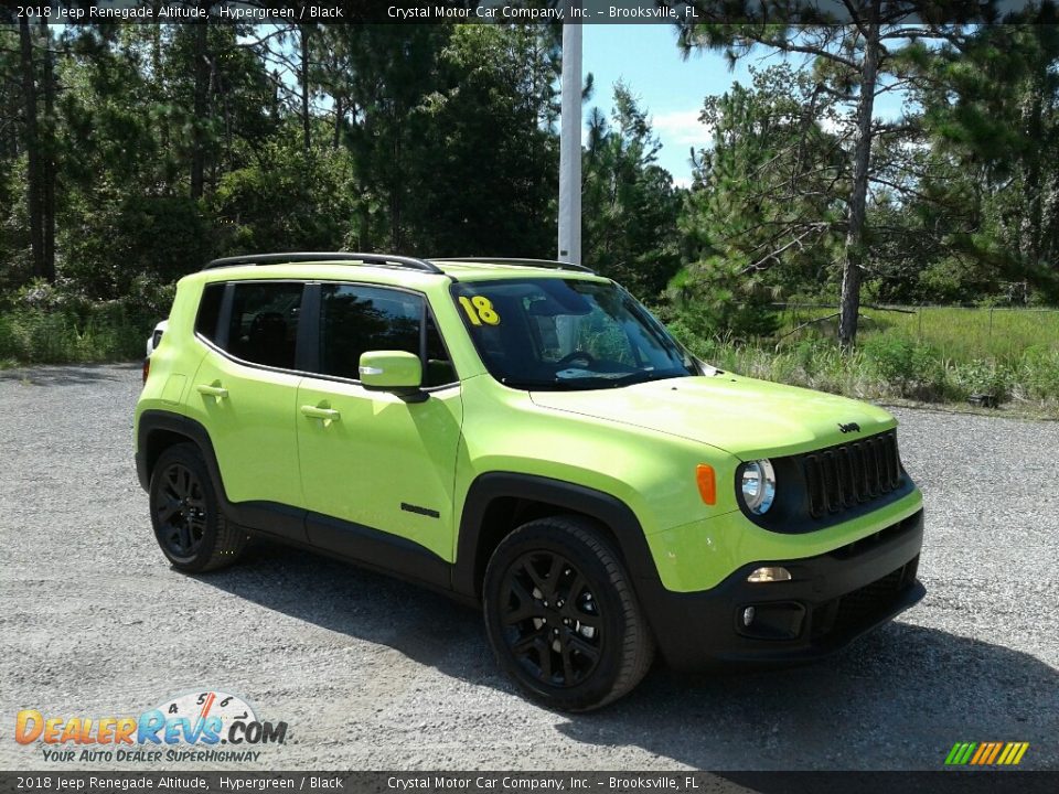 2018 Jeep Renegade Altitude Hypergreen / Black Photo #7
