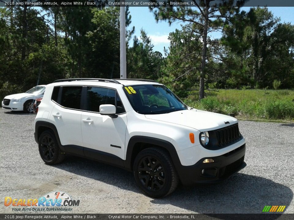 2018 Jeep Renegade Altitude Alpine White / Black Photo #7