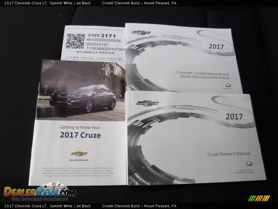 2017 Chevrolet Cruze LT Summit White / Jet Black Photo #31