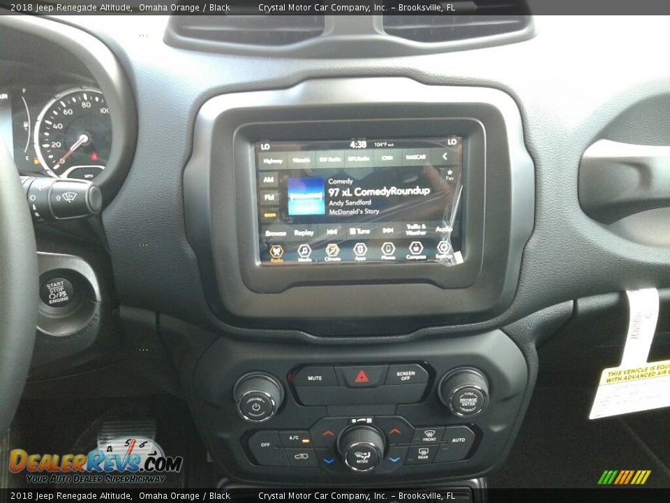 2018 Jeep Renegade Altitude Omaha Orange / Black Photo #15