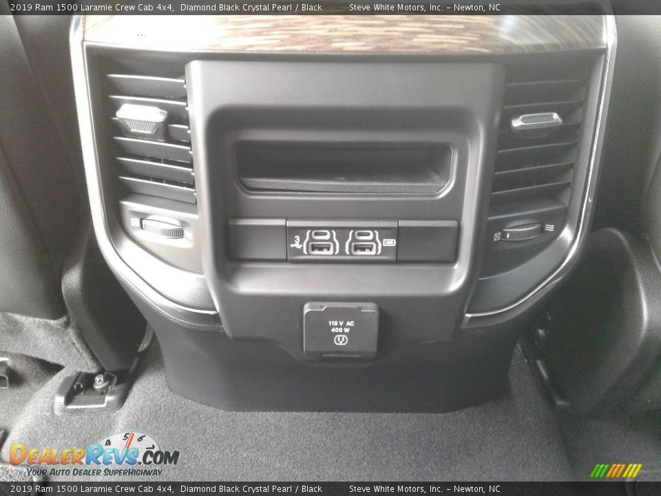 2019 Ram 1500 Laramie Crew Cab 4x4 Diamond Black Crystal Pearl / Black Photo #13