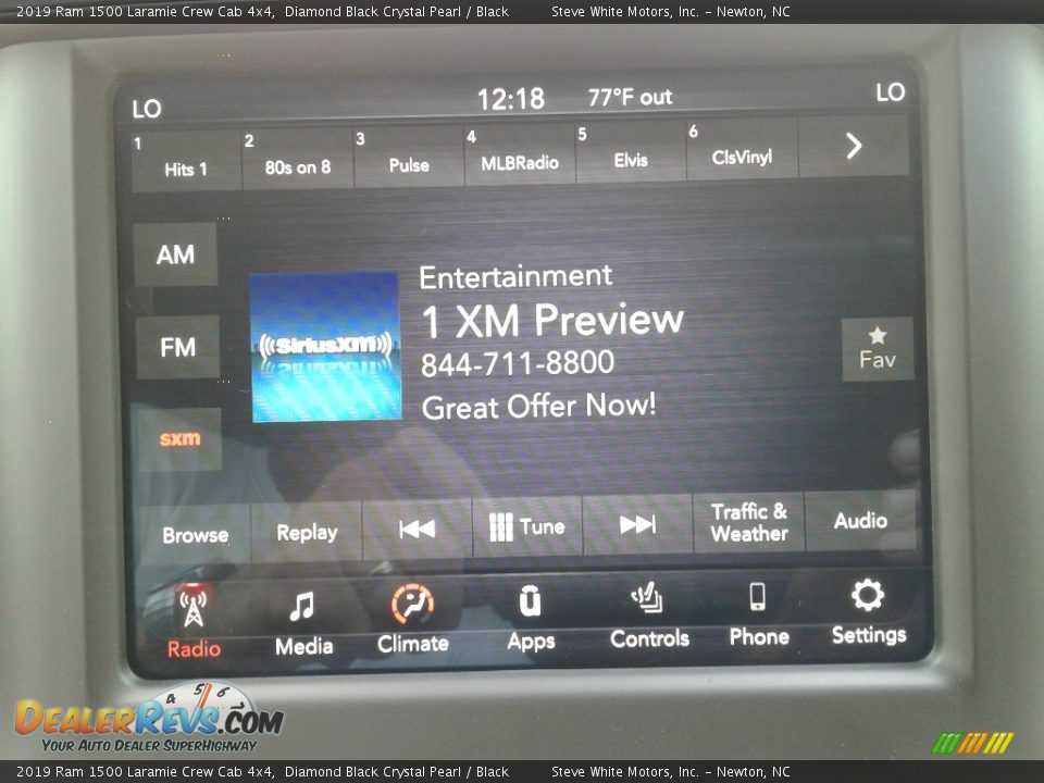 2019 Ram 1500 Laramie Crew Cab 4x4 Diamond Black Crystal Pearl / Black Photo #23