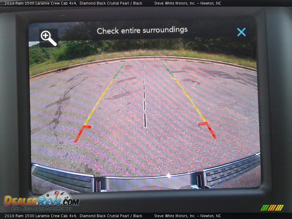 2019 Ram 1500 Laramie Crew Cab 4x4 Diamond Black Crystal Pearl / Black Photo #24