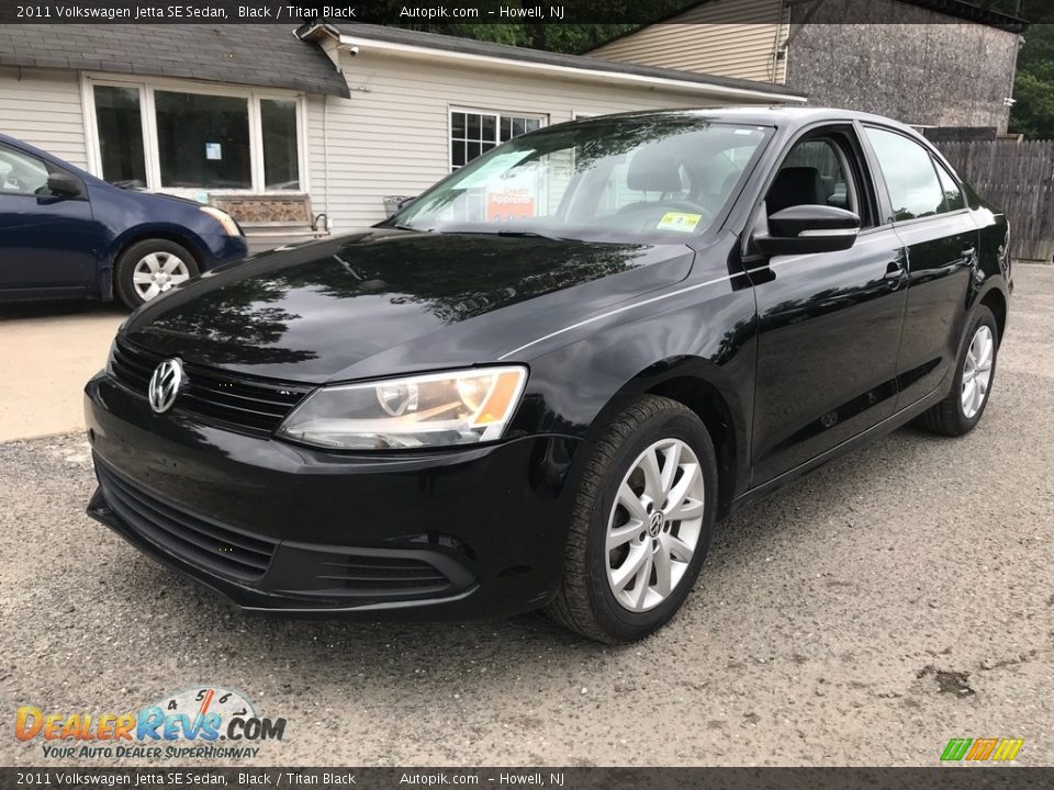 2011 Volkswagen Jetta SE Sedan Black / Titan Black Photo #2