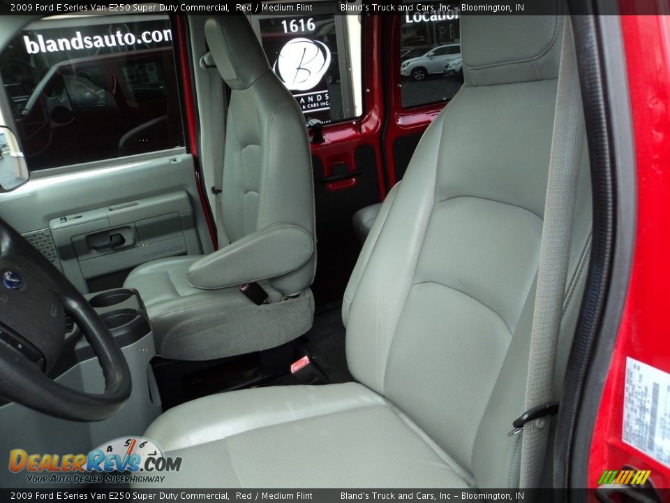 2009 Ford E Series Van E250 Super Duty Commercial Red / Medium Flint Photo #7