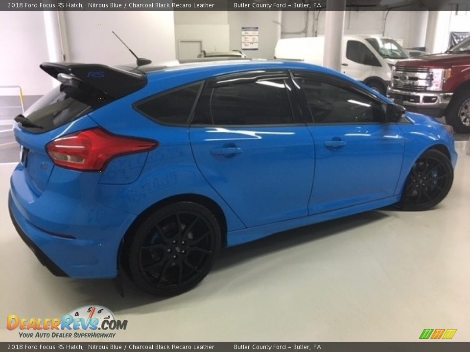 2018 Ford Focus RS Hatch Nitrous Blue / Charcoal Black Recaro Leather Photo #4