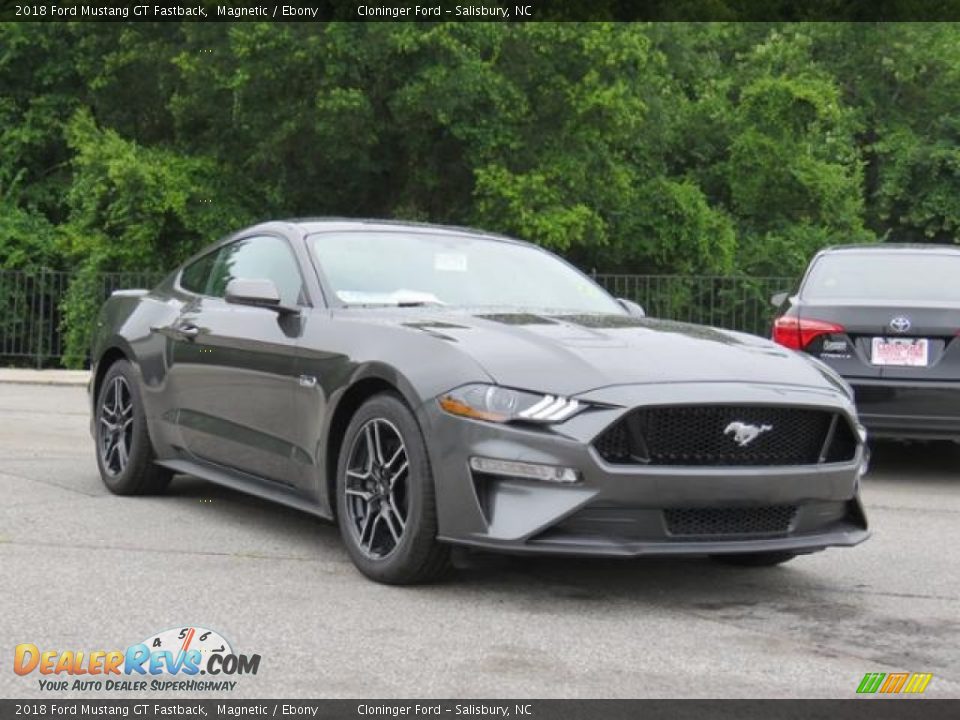 2018 Ford Mustang GT Fastback Magnetic / Ebony Photo #1