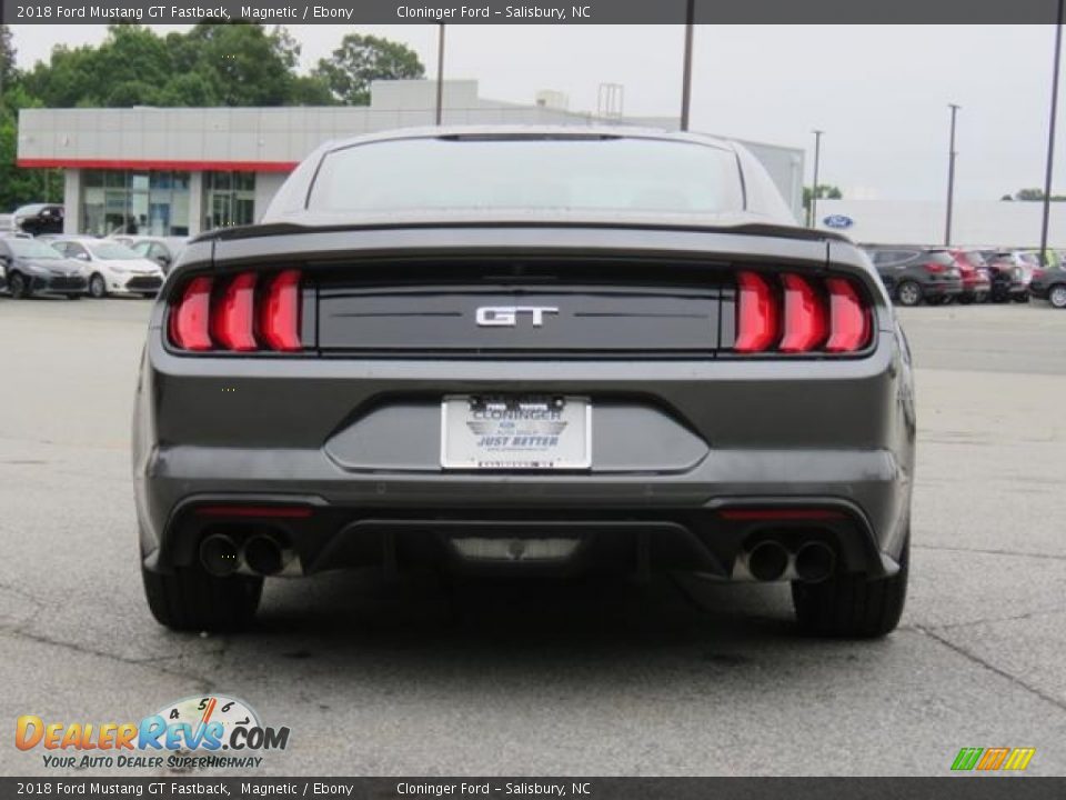 2018 Ford Mustang GT Fastback Magnetic / Ebony Photo #23