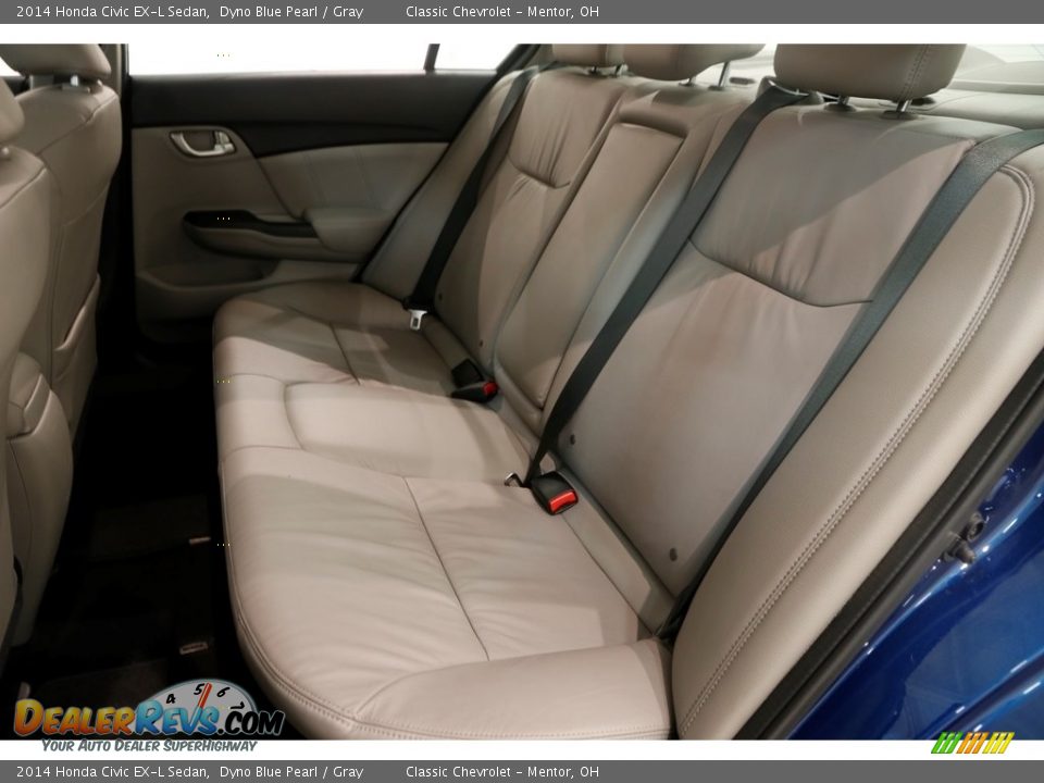 2014 Honda Civic EX-L Sedan Dyno Blue Pearl / Gray Photo #18
