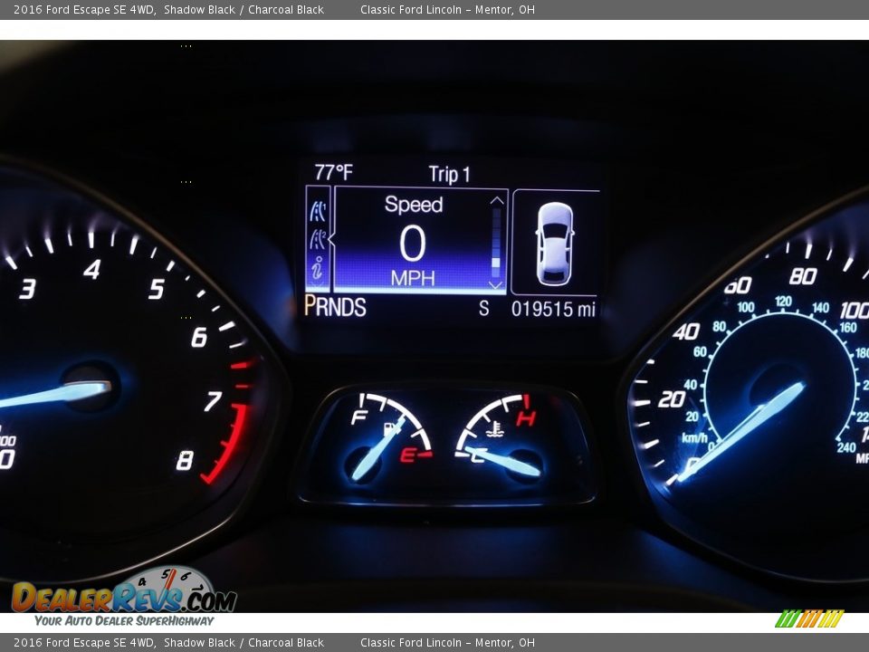 2016 Ford Escape SE 4WD Shadow Black / Charcoal Black Photo #10