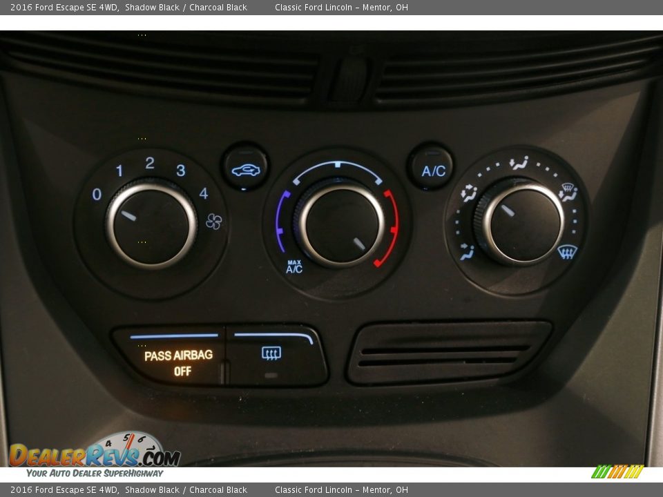 2016 Ford Escape SE 4WD Shadow Black / Charcoal Black Photo #14