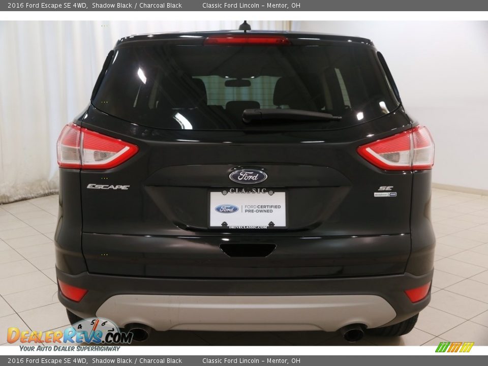 2016 Ford Escape SE 4WD Shadow Black / Charcoal Black Photo #23