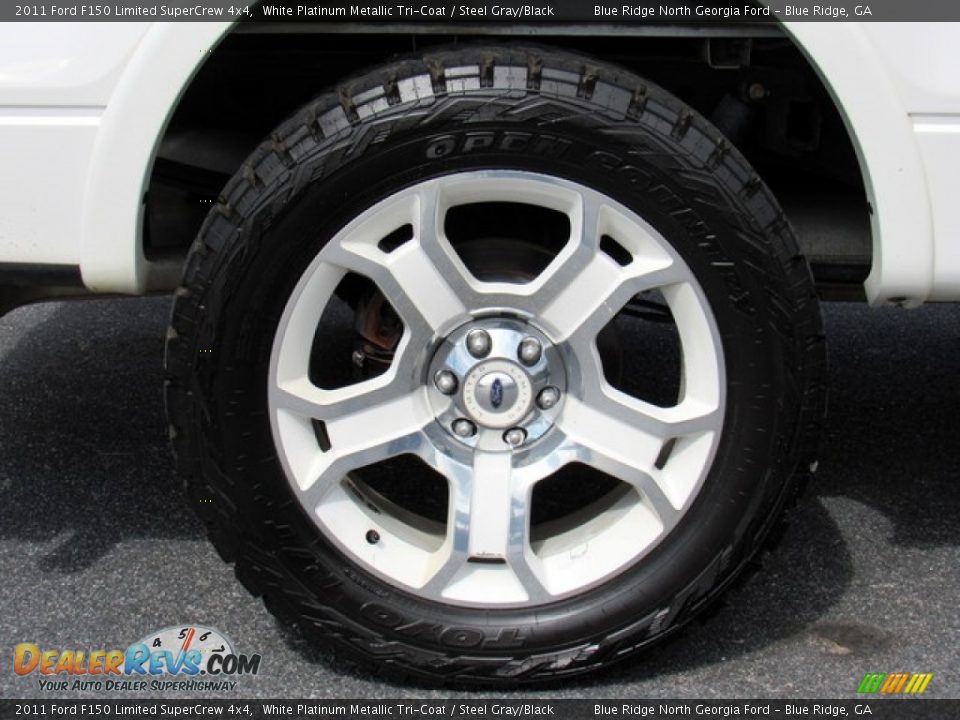 2011 Ford F150 Limited SuperCrew 4x4 White Platinum Metallic Tri-Coat / Steel Gray/Black Photo #8
