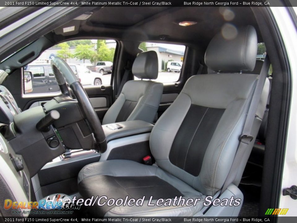 2011 Ford F150 Limited SuperCrew 4x4 White Platinum Metallic Tri-Coat / Steel Gray/Black Photo #11