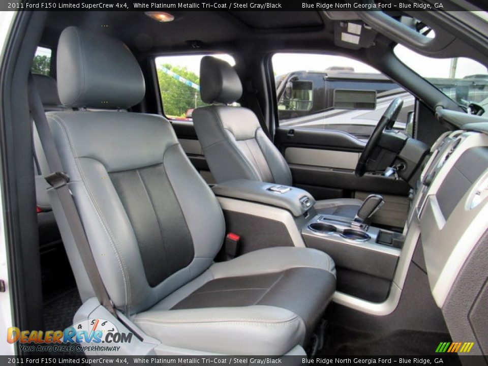 2011 Ford F150 Limited SuperCrew 4x4 White Platinum Metallic Tri-Coat / Steel Gray/Black Photo #12