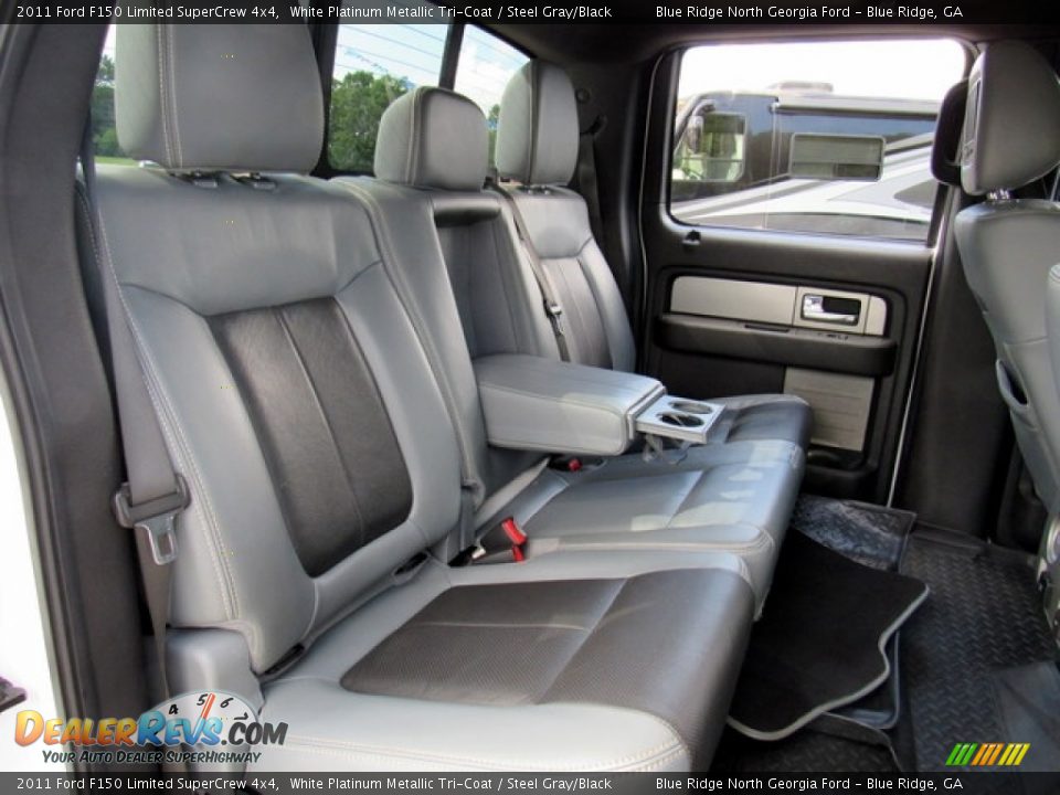 2011 Ford F150 Limited SuperCrew 4x4 White Platinum Metallic Tri-Coat / Steel Gray/Black Photo #13