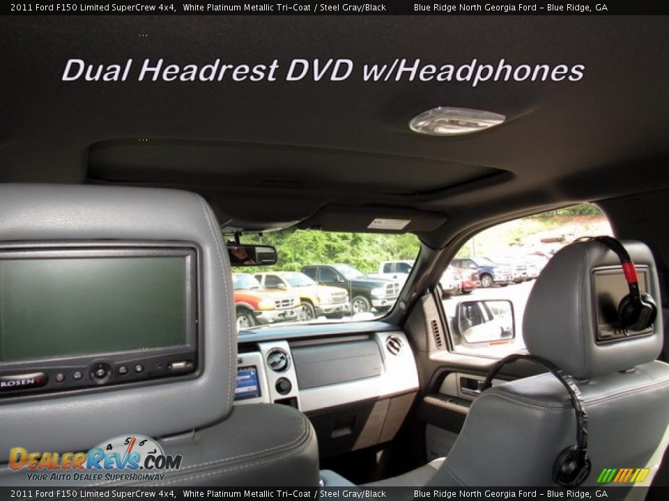 2011 Ford F150 Limited SuperCrew 4x4 White Platinum Metallic Tri-Coat / Steel Gray/Black Photo #15