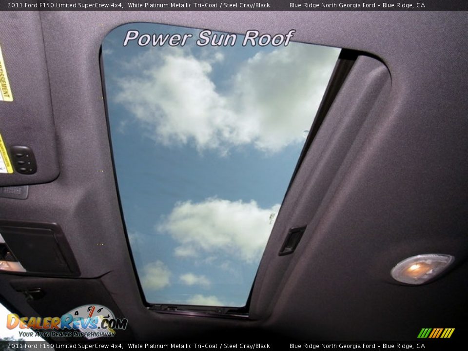 2011 Ford F150 Limited SuperCrew 4x4 White Platinum Metallic Tri-Coat / Steel Gray/Black Photo #26