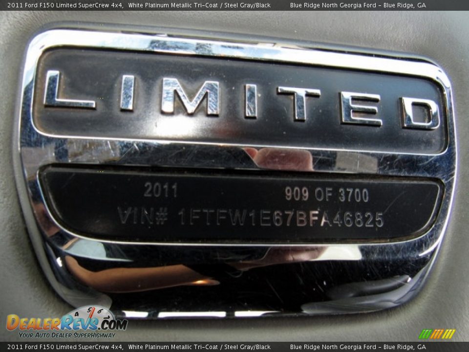 2011 Ford F150 Limited SuperCrew 4x4 White Platinum Metallic Tri-Coat / Steel Gray/Black Photo #27