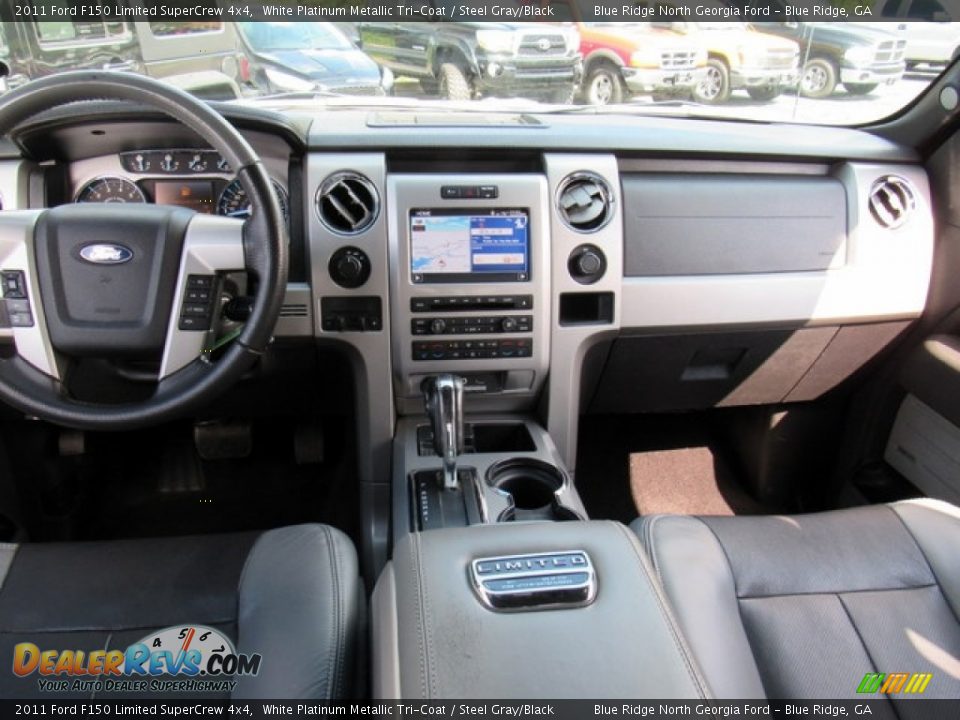 2011 Ford F150 Limited SuperCrew 4x4 White Platinum Metallic Tri-Coat / Steel Gray/Black Photo #29