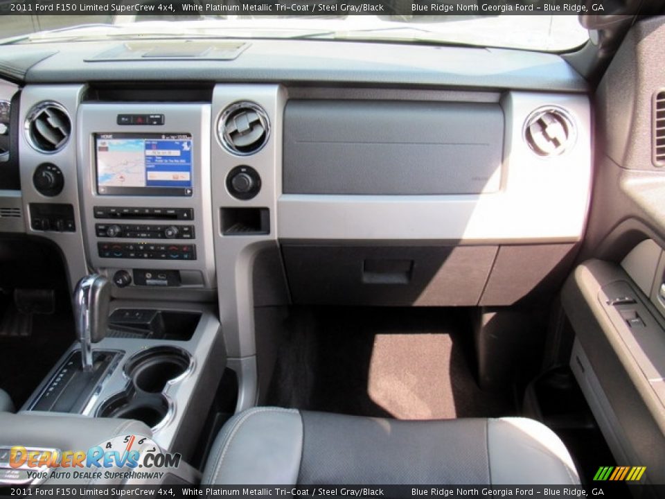 2011 Ford F150 Limited SuperCrew 4x4 White Platinum Metallic Tri-Coat / Steel Gray/Black Photo #30