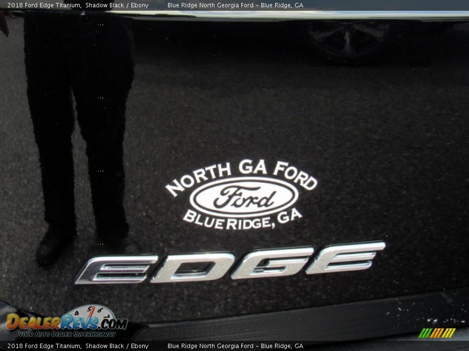2018 Ford Edge Titanium Shadow Black / Ebony Photo #34