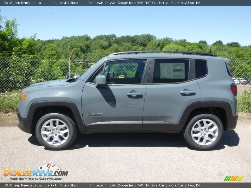 2018 Jeep Renegade Latitude 4x4 Anvil / Black Photo #4