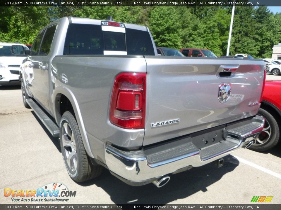 2019 Ram 1500 Laramie Crew Cab 4x4 Billett Silver Metallic / Black Photo #3
