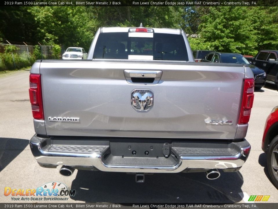 2019 Ram 1500 Laramie Crew Cab 4x4 Billett Silver Metallic / Black Photo #4