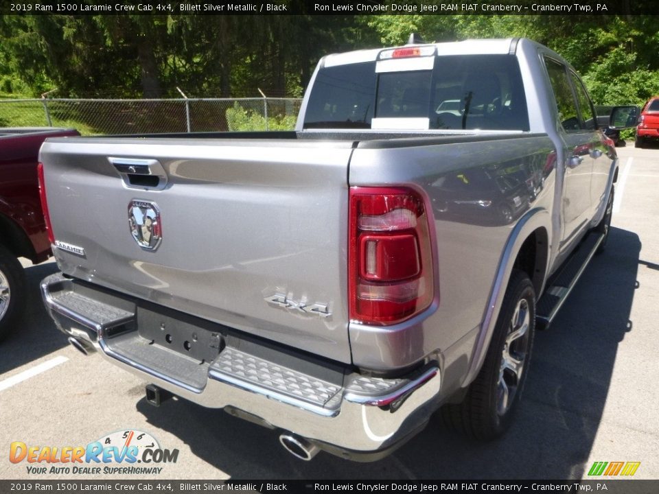 2019 Ram 1500 Laramie Crew Cab 4x4 Billett Silver Metallic / Black Photo #5