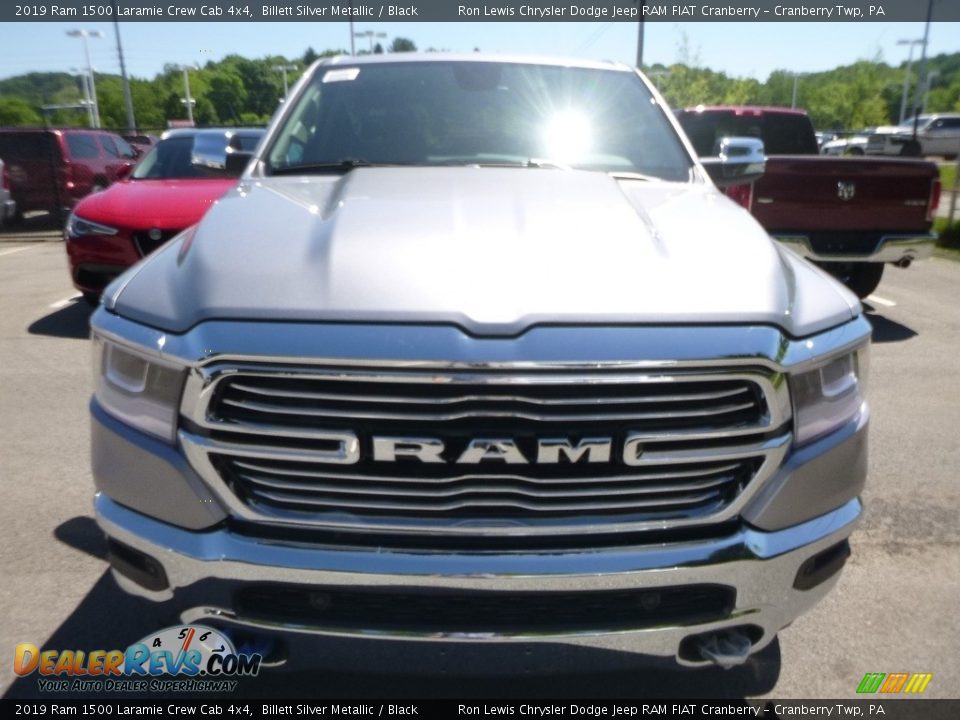 2019 Ram 1500 Laramie Crew Cab 4x4 Billett Silver Metallic / Black Photo #7