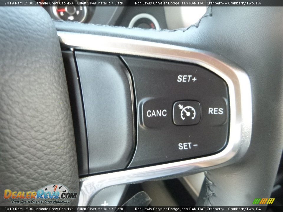 2019 Ram 1500 Laramie Crew Cab 4x4 Billett Silver Metallic / Black Photo #11