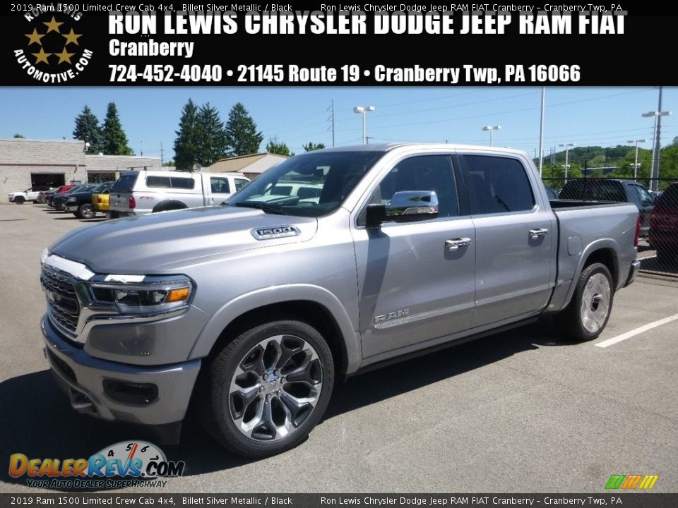 2019 Ram 1500 Limited Crew Cab 4x4 Billett Silver Metallic / Black Photo #1