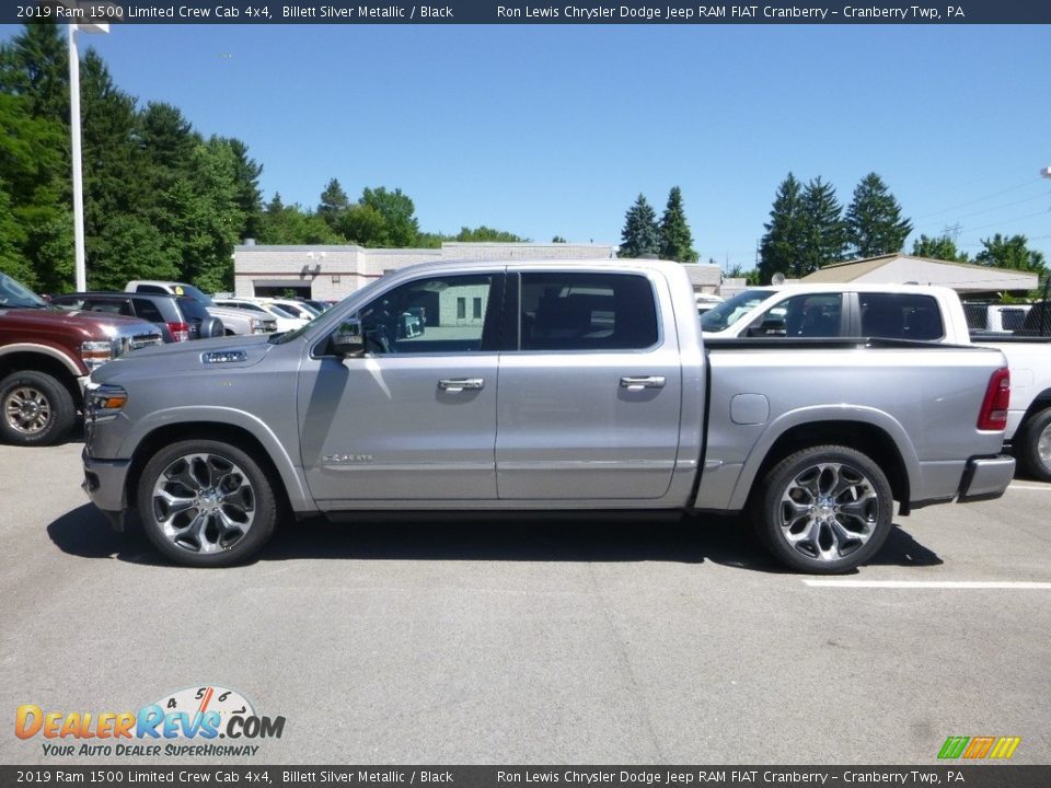 Billett Silver Metallic 2019 Ram 1500 Limited Crew Cab 4x4 Photo #2