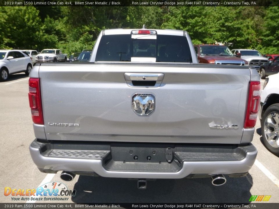 2019 Ram 1500 Limited Crew Cab 4x4 Billett Silver Metallic / Black Photo #4