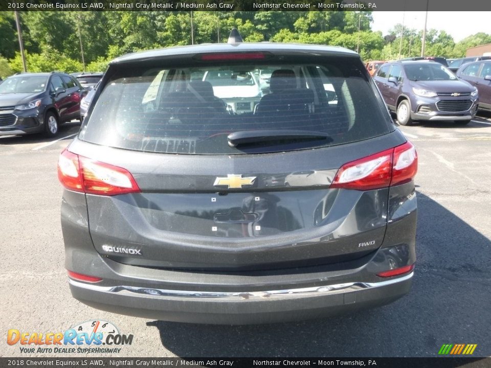 2018 Chevrolet Equinox LS AWD Nightfall Gray Metallic / Medium Ash Gray Photo #4