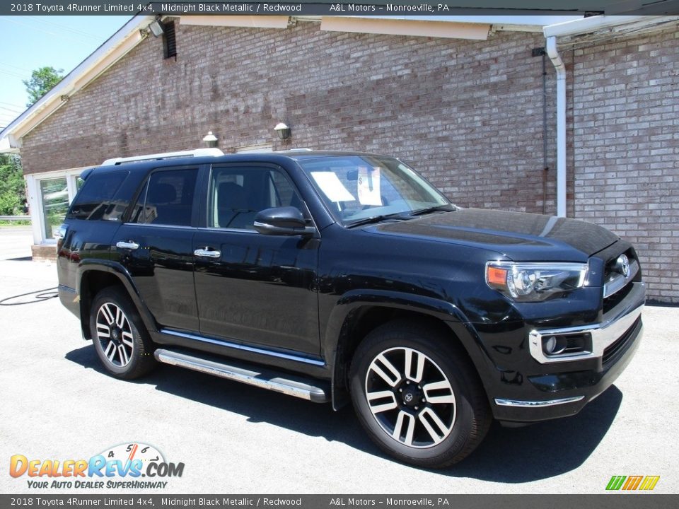 2018 Toyota 4Runner Limited 4x4 Midnight Black Metallic / Redwood Photo #1