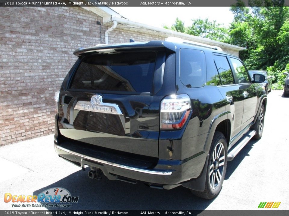 2018 Toyota 4Runner Limited 4x4 Midnight Black Metallic / Redwood Photo #3