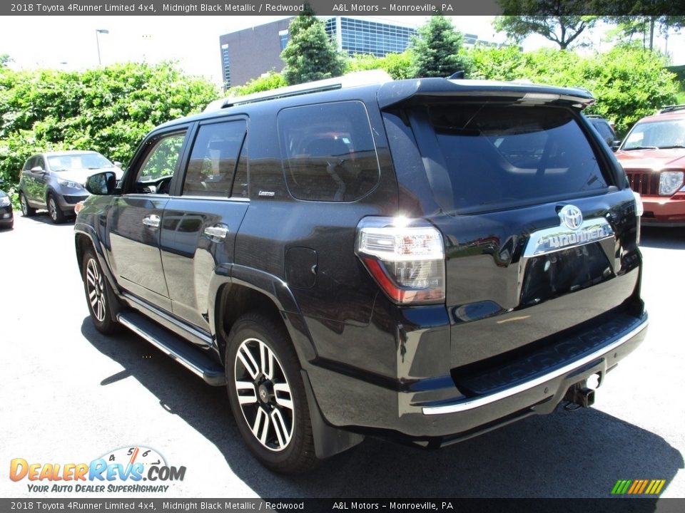 2018 Toyota 4Runner Limited 4x4 Midnight Black Metallic / Redwood Photo #5