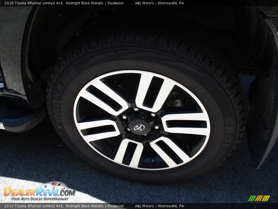 2018 Toyota 4Runner Limited 4x4 Midnight Black Metallic / Redwood Photo #6