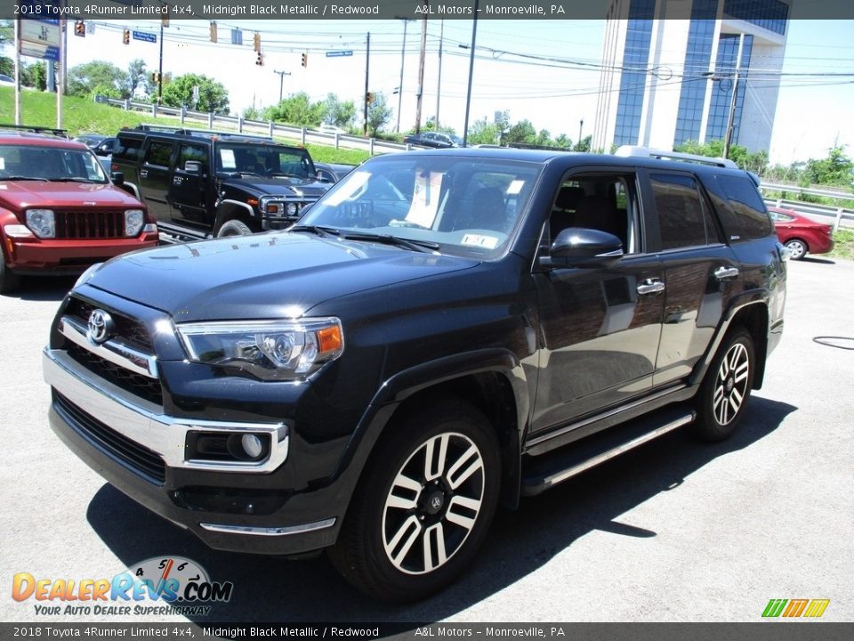 2018 Toyota 4Runner Limited 4x4 Midnight Black Metallic / Redwood Photo #7