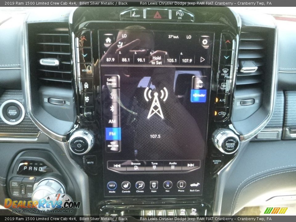 2019 Ram 1500 Limited Crew Cab 4x4 Billett Silver Metallic / Black Photo #14