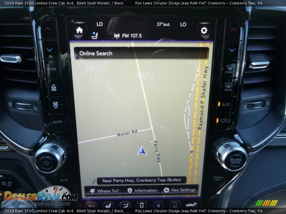 2019 Ram 1500 Limited Crew Cab 4x4 Billett Silver Metallic / Black Photo #15